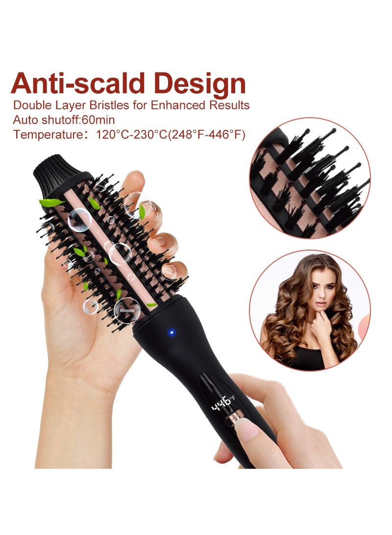 بيستيس  فرشاة حرارية، فرشاة تجعيد ساخنة بطول 1.5 بوصة لتجعيدات كثيفة، فرشاة مستديرة ساخنة بدون نفخ، عصا تجعيد سيراميك للشعر المتوسط والطويل - Image 3