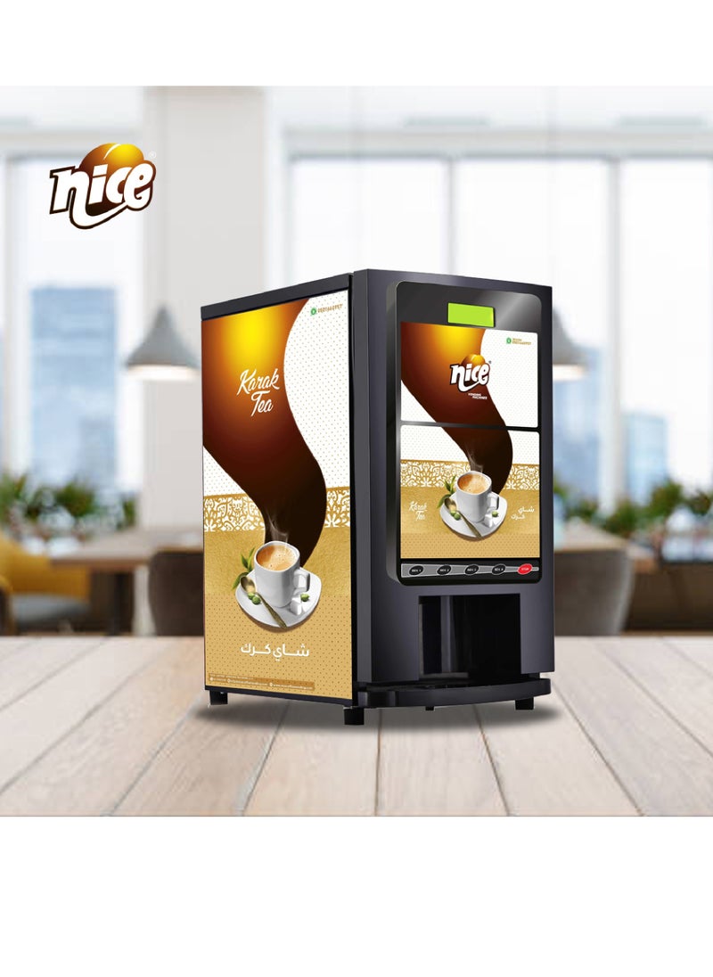 Café Plus- 4 Option Tea and Coffee Machine for Minimarket, Supermarket and Small Offices- Automatic Coffee vending Machine- Water Tank with 3 Ltr Capacity 2000Watt