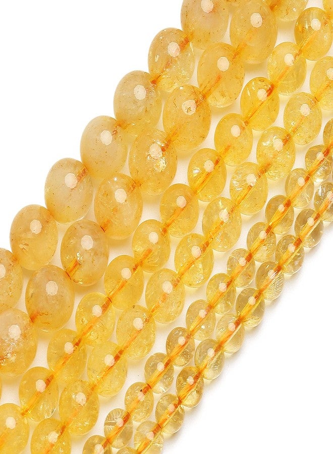 BONNY BOXX 70PCS Natural 8MM Healing Gemstone, Citrine Energy Stone Round Loose Beads, Semi-Precious Crystal Beads with Free Elastic String for Jewelry Making DIY - Image 2
