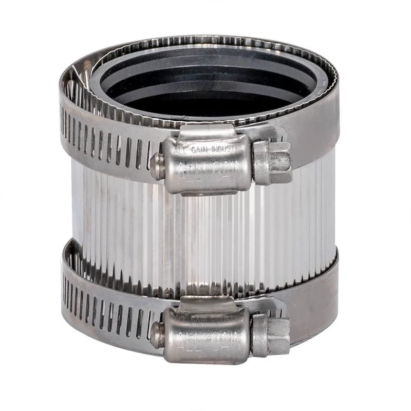 Eastman 1-1/2 Inch No-Hub Coupling with Stainless Steel Clamps, 43401 - Image 5