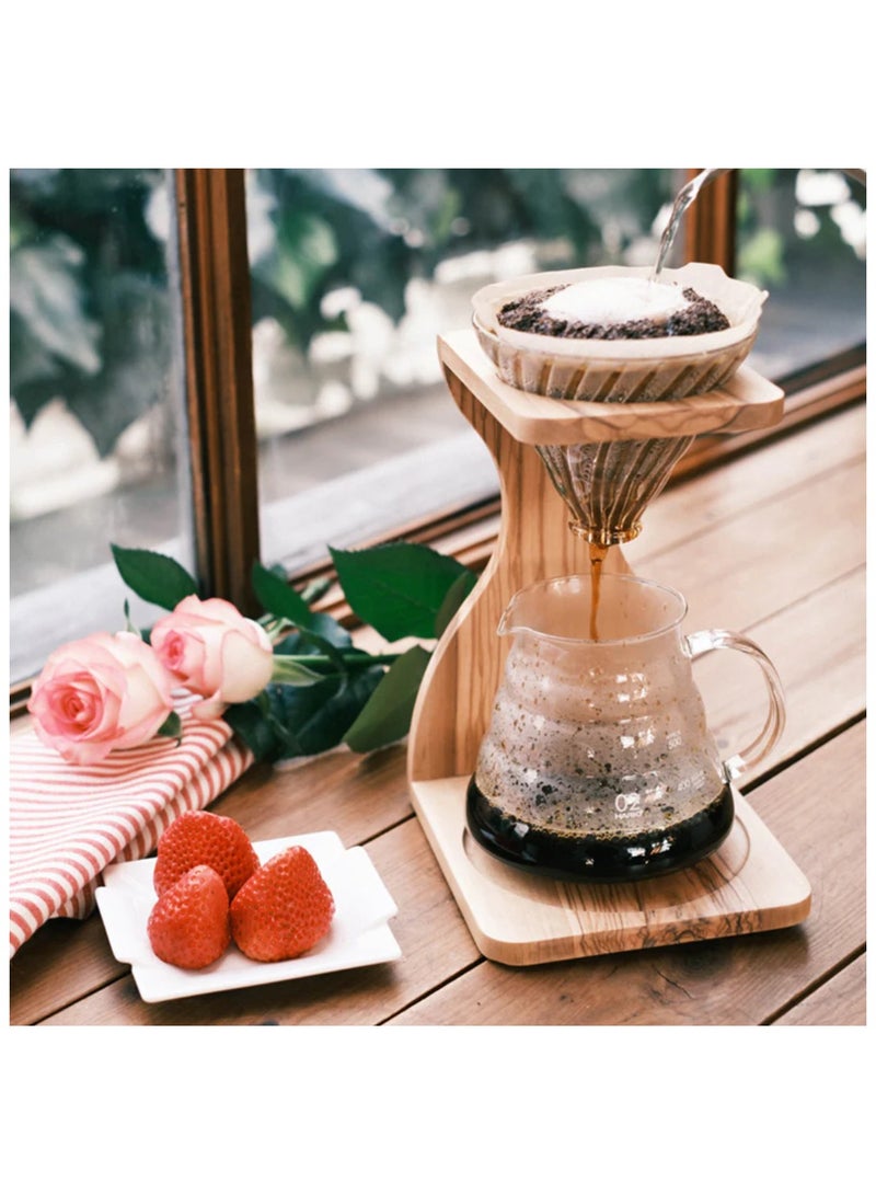 هاريو مجموعة حامل خشب الزيتون V60 02 - Image 4