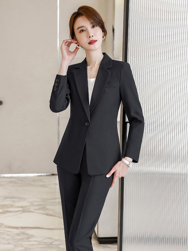 High-End Goddess Fan Professional Suit Fashionable Elegant Front Desk Reception Dress Beautician Work Clothes - Image 3