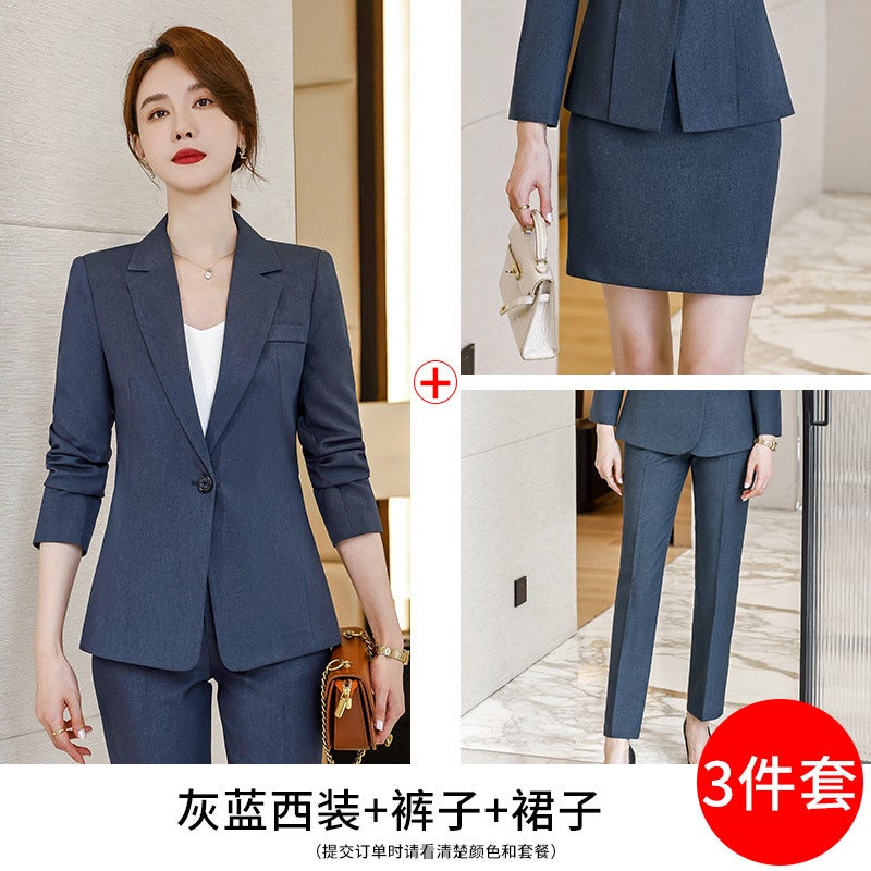 High-End Goddess Fan Professional Suit Fashionable Elegant Front Desk Reception Dress Beautician Work Clothes - Image 1
