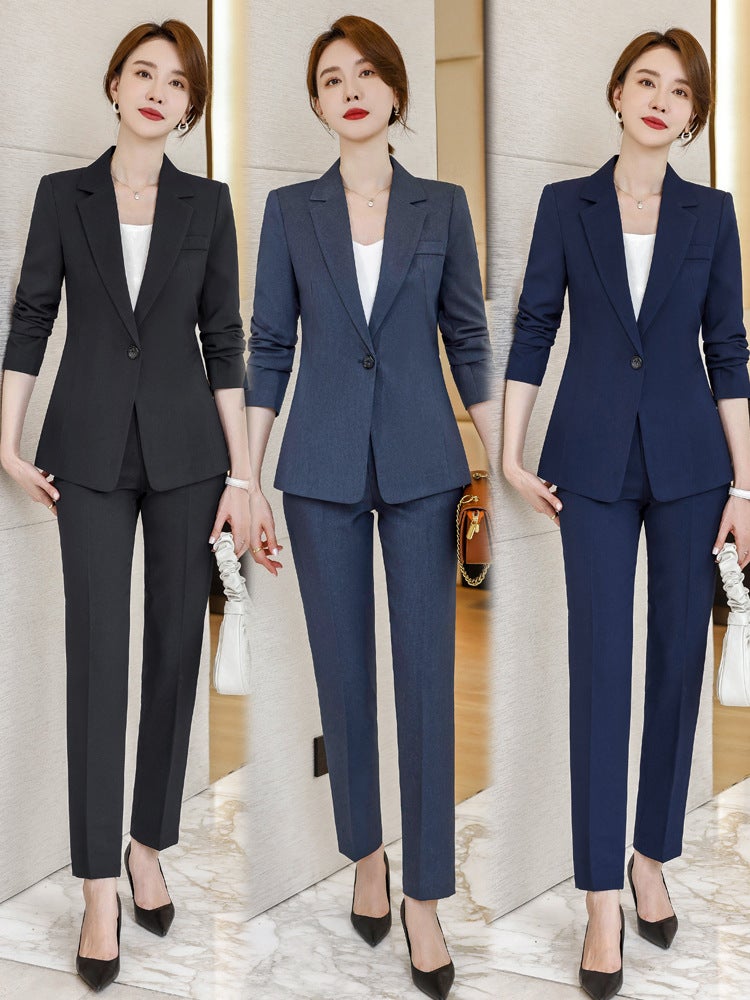 High-End Goddess Fan Professional Suit Fashionable Elegant Front Desk Reception Dress Beautician Work Clothes - Image 2