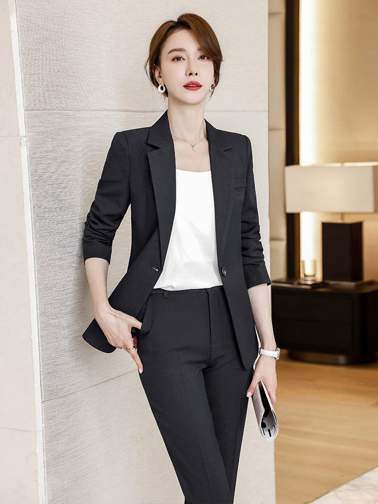 High-End Goddess Fan Professional Suit Fashionable Elegant Front Desk Reception Dress Beautician Work Clothes - Image 4