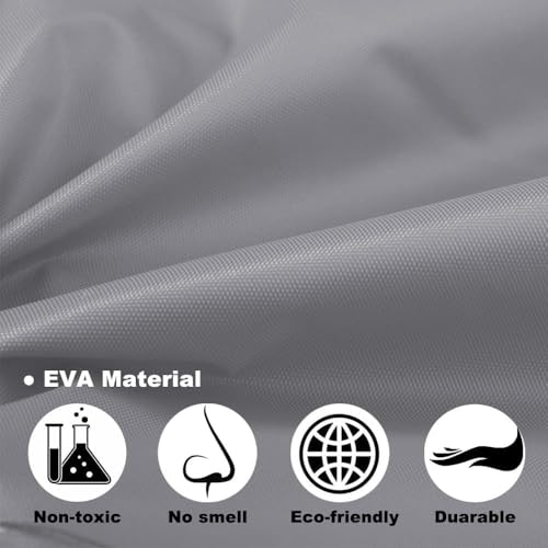 Opret 2 Pack Portable EVA Raincoats for Adults, Reusable Rain Ponchos with Hoods and Sleeves Lightweight Raincoats, Perfect for Outdoor Activities, Grey - Image 4