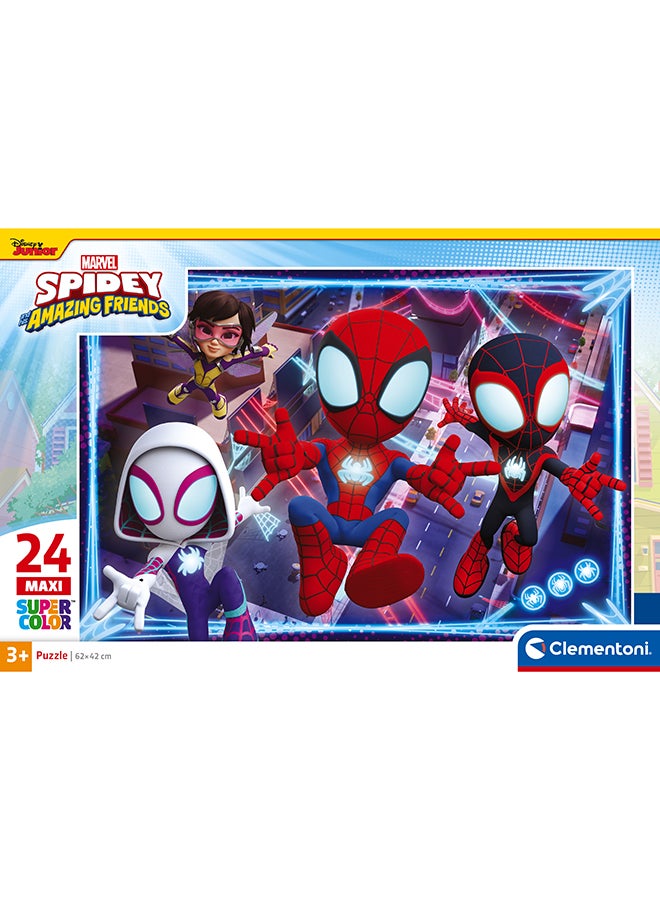 Clementoni 24 Piece Maxi Puzzle – Spidey And His Amazing Friends | Kids Jigsaw Puzzle With Large Pieces Age 3+ - Image 4