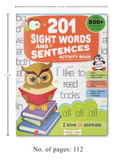 201 Sight Words And Sentence (With 800+ Sentences To Read): Fun Activity Book For Children  - Image 3