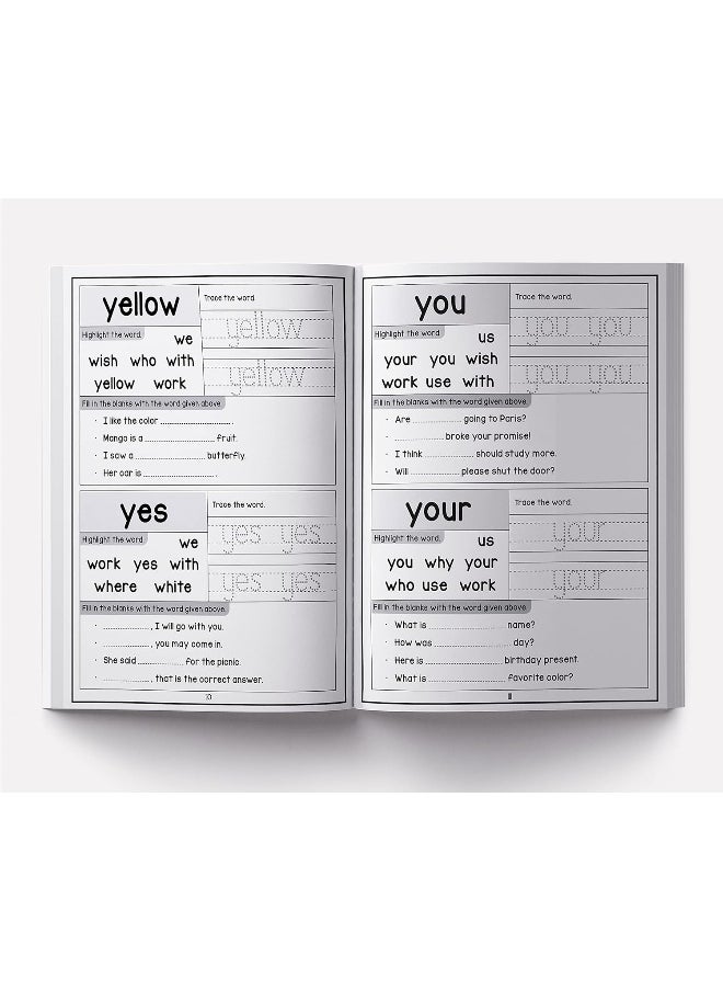 null - 201 Sight Words And Sentence (With 800+ Sentences To Read): Fun Activity Book For Children - Image 1