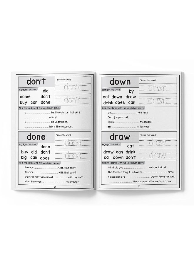 null - 201 Sight Words And Sentence (With 800+ Sentences To Read): Fun Activity Book For Children - Image 1