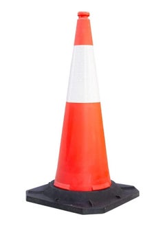 BERRY Berry 100cm Traffic Cone with PE Base – Reflective Orange Road Safety Cone, Wind-Resistant, Portable with Black Base (Set of 3)  - Image 4