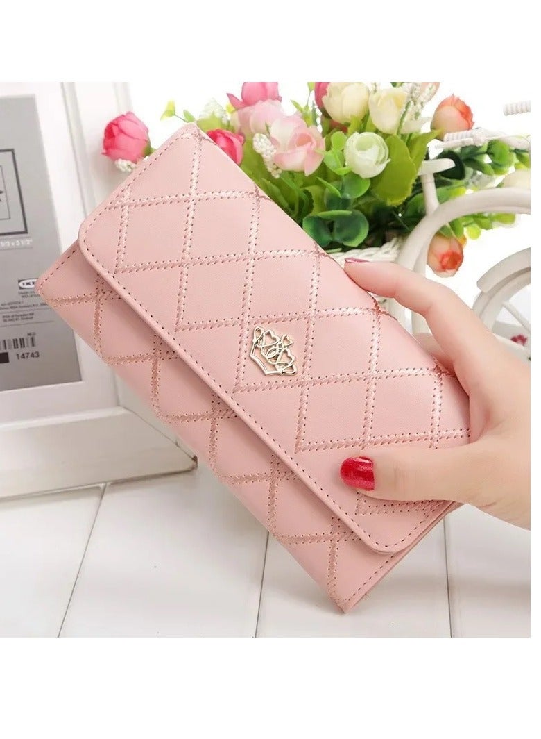 Large Capacity Women's Wallet Fashionable Long Leather Clutch Bag Mobile Phone Bag - Image 2