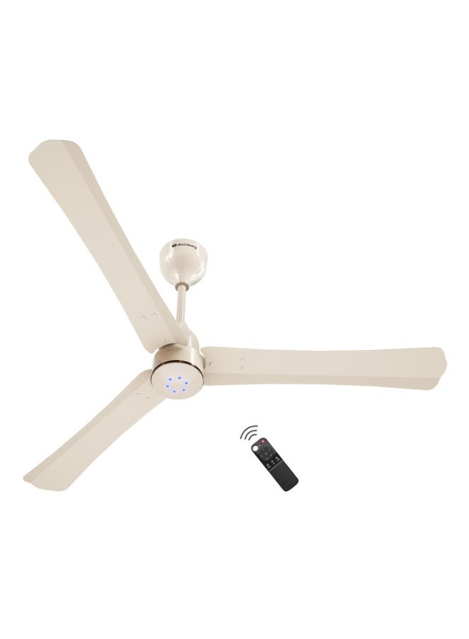 atomberg Renesa Halo Smart  1200mm BLDC Ceiling Fan with Remote | BEE 5 star | High Air Delivery | Low noise | LED Speed Indicator | Sleek Design | | 3 Year Warranty| Seasand Ivory - Image 1
