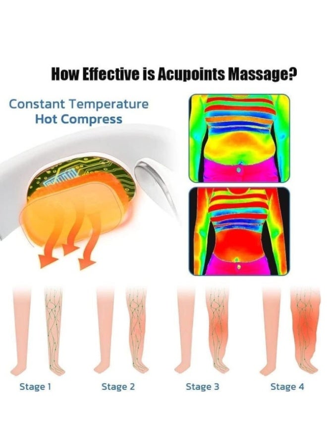 Loquat EMS Lymphatic Drainage Neck Massager – Upgraded Electric Pulse Acupoint Device with 4 Modes, 12 Intensity Levels  Heat Therapy – Portable Pain Relief for Neck, Shoulder  Fatigue - Image 3
