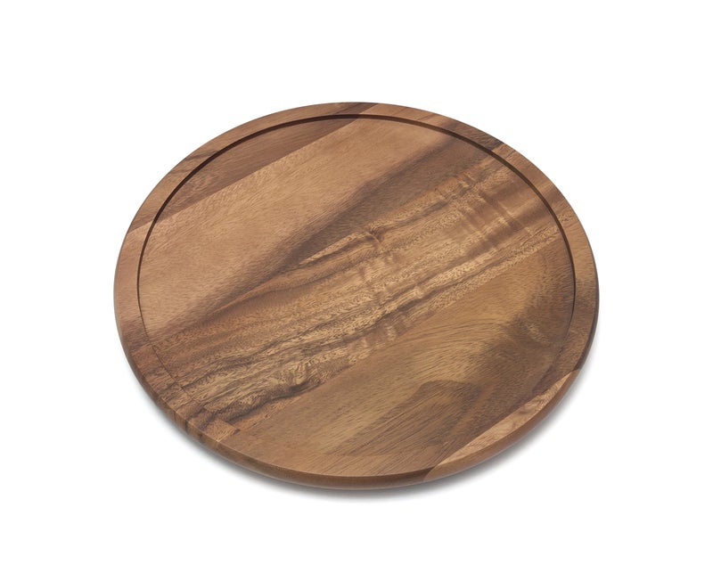 Lipper International Acacia Wood 14" Kitchen Turntable - Image 1