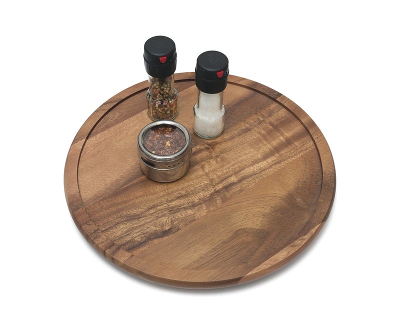 Lipper International Acacia Wood 14" Kitchen Turntable - Image 2