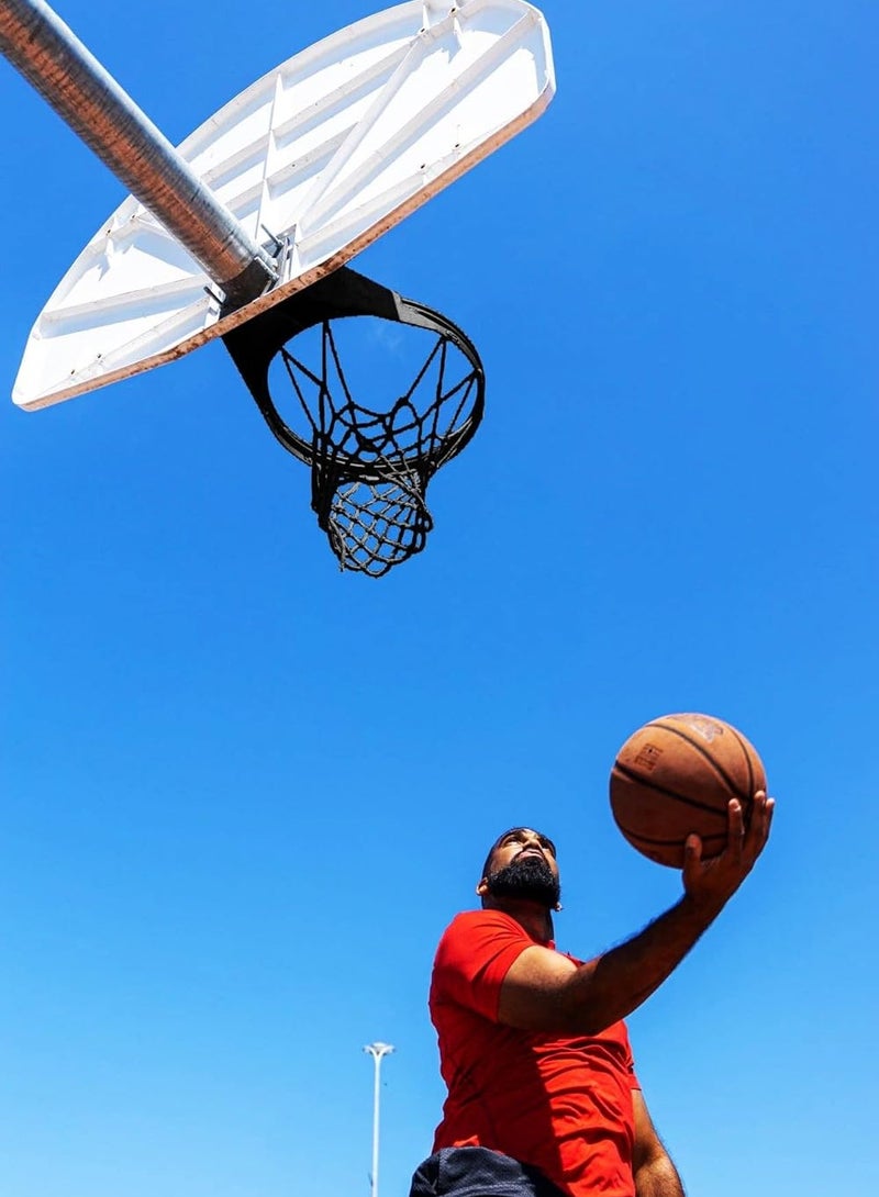 COYO عبوة واحدة من شبكة كرة السلة الثقيلة البديلة، ترقية شبكة كرة السلة الثقيلة، مقاومة لجميع الأحوال الجوية، 12 حلقة تناسب الحلقات الداخلية أو الخارجية القياسية، شبكة فقط - Image 5