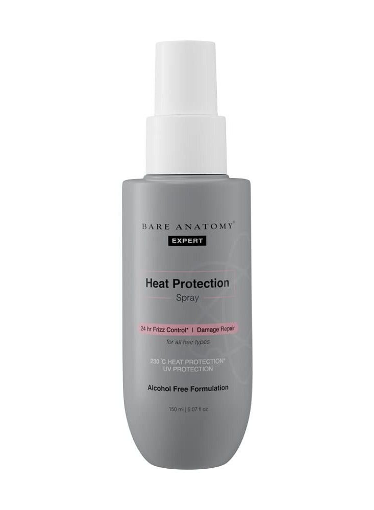 Bare Anatomy Heat Protection Spray Serum Controls Frizz for up to 24 Hrs 150ml - Image 2
