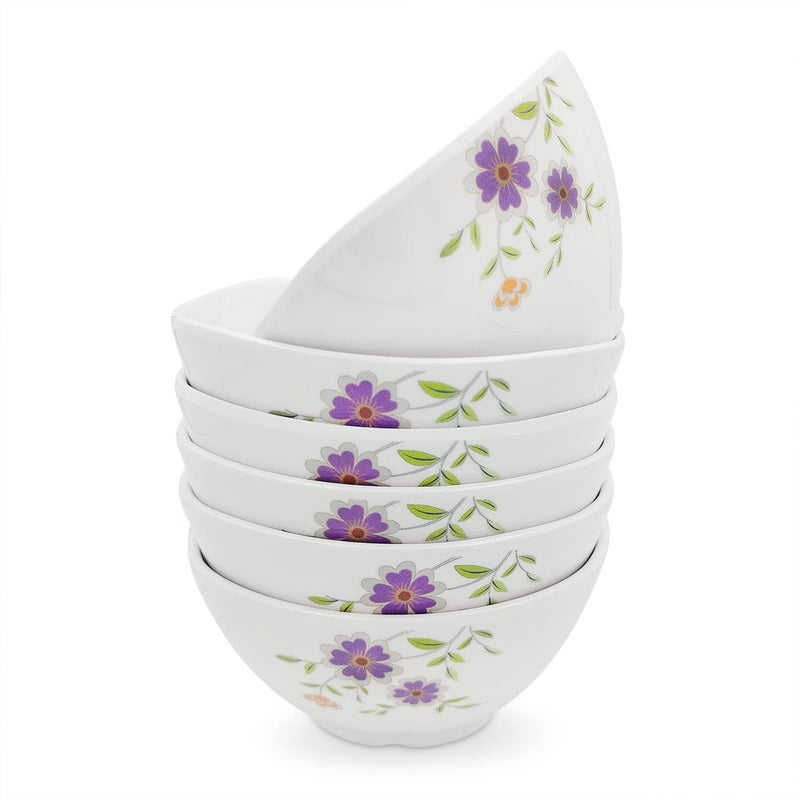 Superware | Pure Melamine | Katori Set - Daffodils 3.75” (6 nos.) | Stain Free, Glazed Finish - Image 4