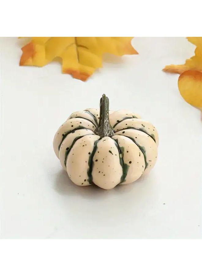 Colourful 9pcs Simulation Pumpkin Decor Set for Halloween Thanksgiving Christmas Party - Image 5