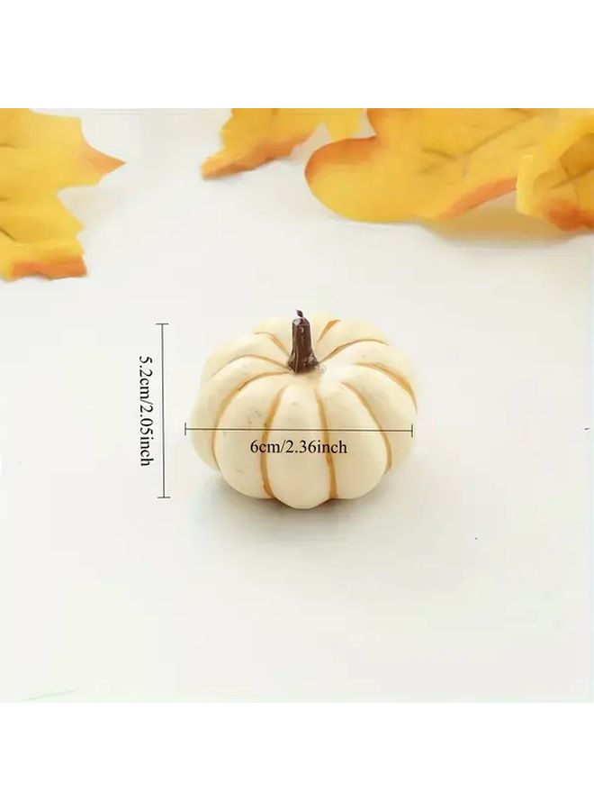 Colourful 9pcs Simulation Pumpkin Decor Set for Halloween Thanksgiving Christmas Party - Image 3