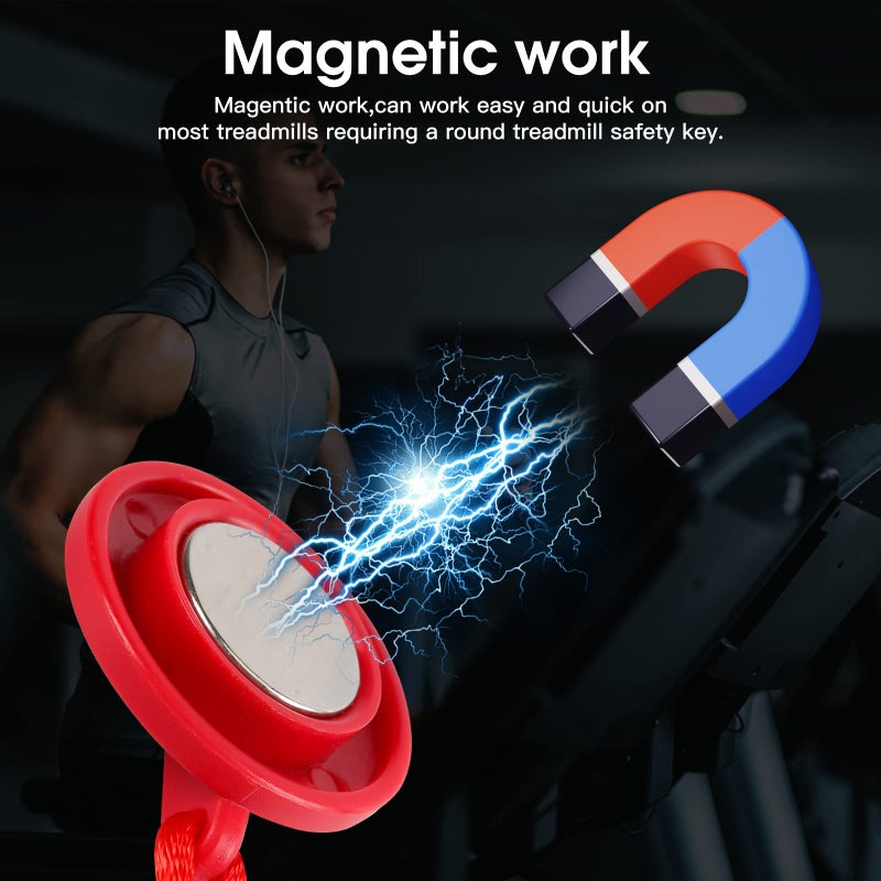 Thlevel Treadmill Universal Magnet Safety Key- Replacement for All NordicTrack, Proform, Image, Weslo, Reebok, Epic, Golds Gym, Freemotion, and Healthrider Treadmills - Image 3
