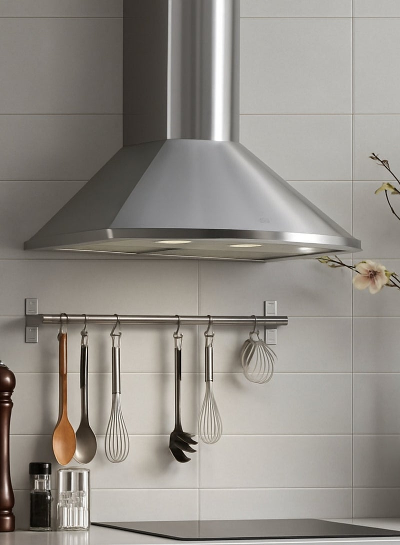 فابر Kitchen Cooker Hood, 90 cm Wall-Mount, 400 m³/h Suction Power, 3-Speed, LED Lighting, Stainless Steel, TENDER X A90 ( Made in Turkey ) 125 W 110.0157.049 Brushed Stainless Steel - Image 4
