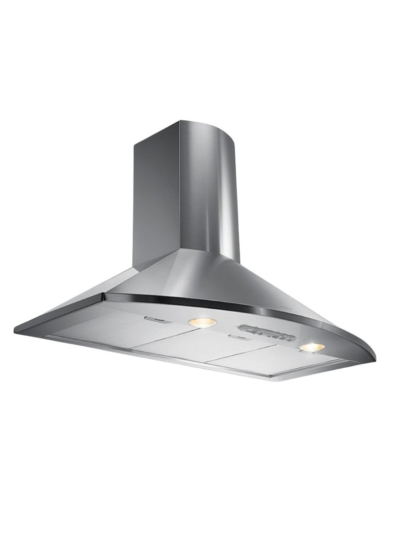 فابر Kitchen Cooker Hood, 90 cm Wall-Mount, 400 m³/h Suction Power, 3-Speed, LED Lighting, Stainless Steel, TENDER X A90 ( Made in Turkey ) 125 W 110.0157.049 Brushed Stainless Steel - Image 2