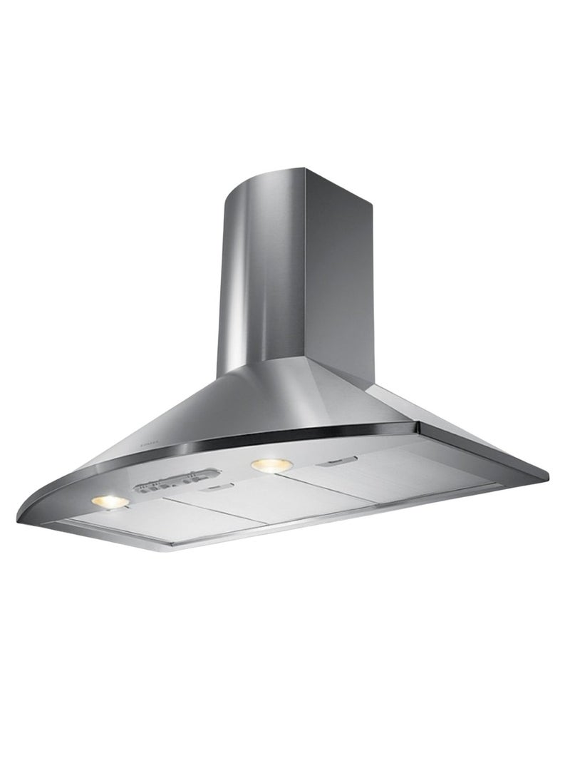 فابر Kitchen Cooker Hood, 90 cm Wall-Mount, 400 m³/h Suction Power, 3-Speed, LED Lighting, Stainless Steel, TENDER X A90 ( Made in Turkey ) 125 W 110.0157.049 Brushed Stainless Steel - Image 1