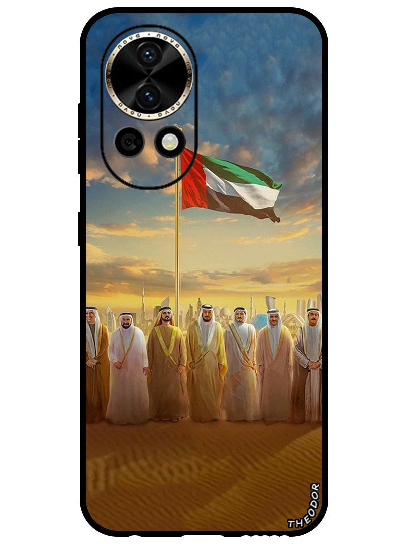 Theodor Protective Case Anti Scratch Shock Proof Bumper Cover For Huawei Nova 12 Pro Uae Flag Uae Rulers - Image 1
