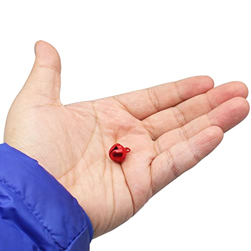 H&W 200pcs Jingle Bells 1/2 Inch Craft Bells Bulk DIY for Christmas Home and Pet Decorations (6 Color Random Color) - Image 3