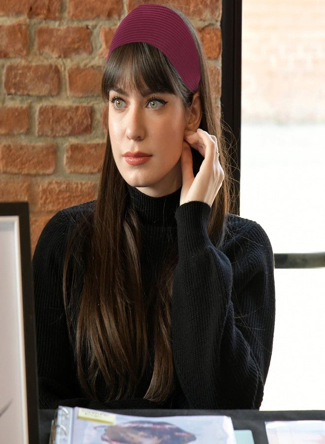 ACO-UINT Red Headband for Women, Boho Wide Headbands Thick Headbands with Teeth, Large Head Bands for Women's Hair Turban Hairbands Hair Accessories for Women - Image 5