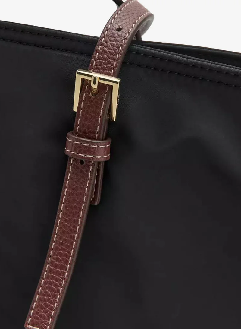 Mango Shopper bag with buckle details