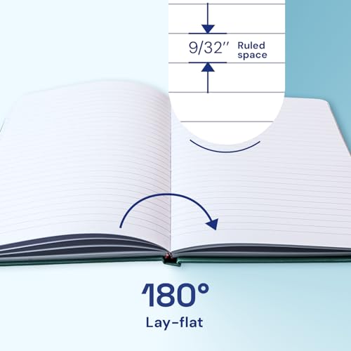 ONAVIA A5 Lined Journal Notebook, 7mm College Ruled Notepad, Journaling for Writing, Work, School, Travel and Note Taking, Hardcover 160 Pages (80 Sheets) 5.79 x 8.3 inches (3 Pack Pink) - Image 3