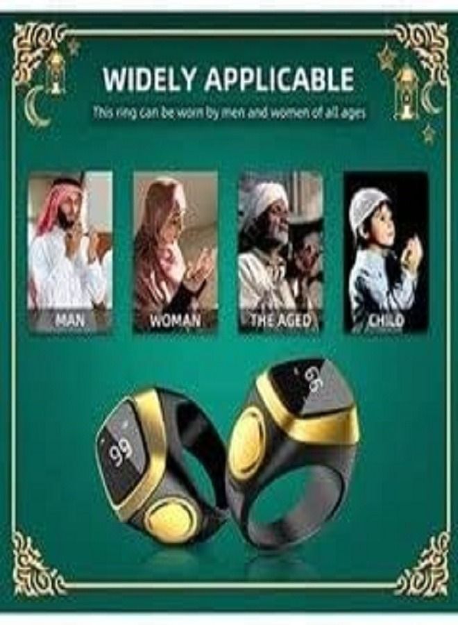 إيكيبلا Tasbih الذكية خاتم Zikr Lite من البلاستيك الأسود 20 مللي متر - Image 3