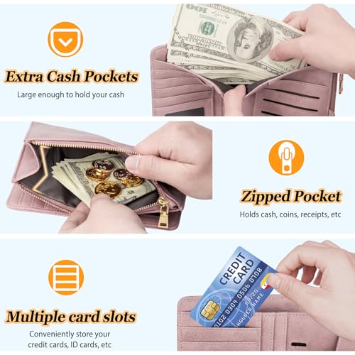 HUANLANG Passport Holder with Airtag for Women/Men, Airtag Passport Wallet for Travel Leather Passport Holder RFID Blocking,Travel Passport Walelt with Credit Card Holder - Image 5