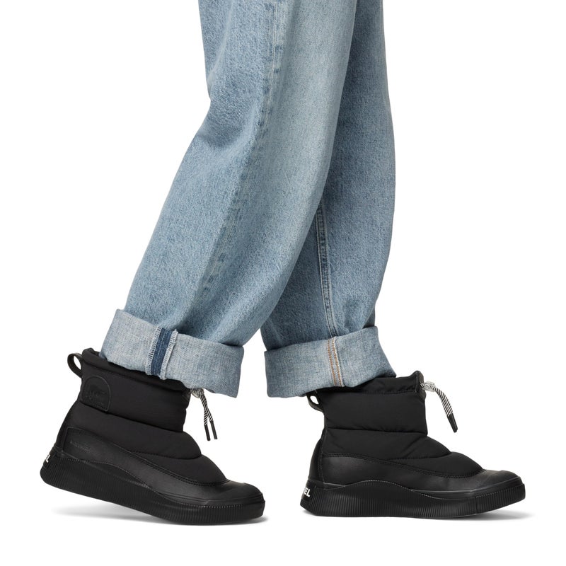 SOREL Women's Out N About lV Puffy Waterproof Boot - Black, Chalk - 7 - Image 2