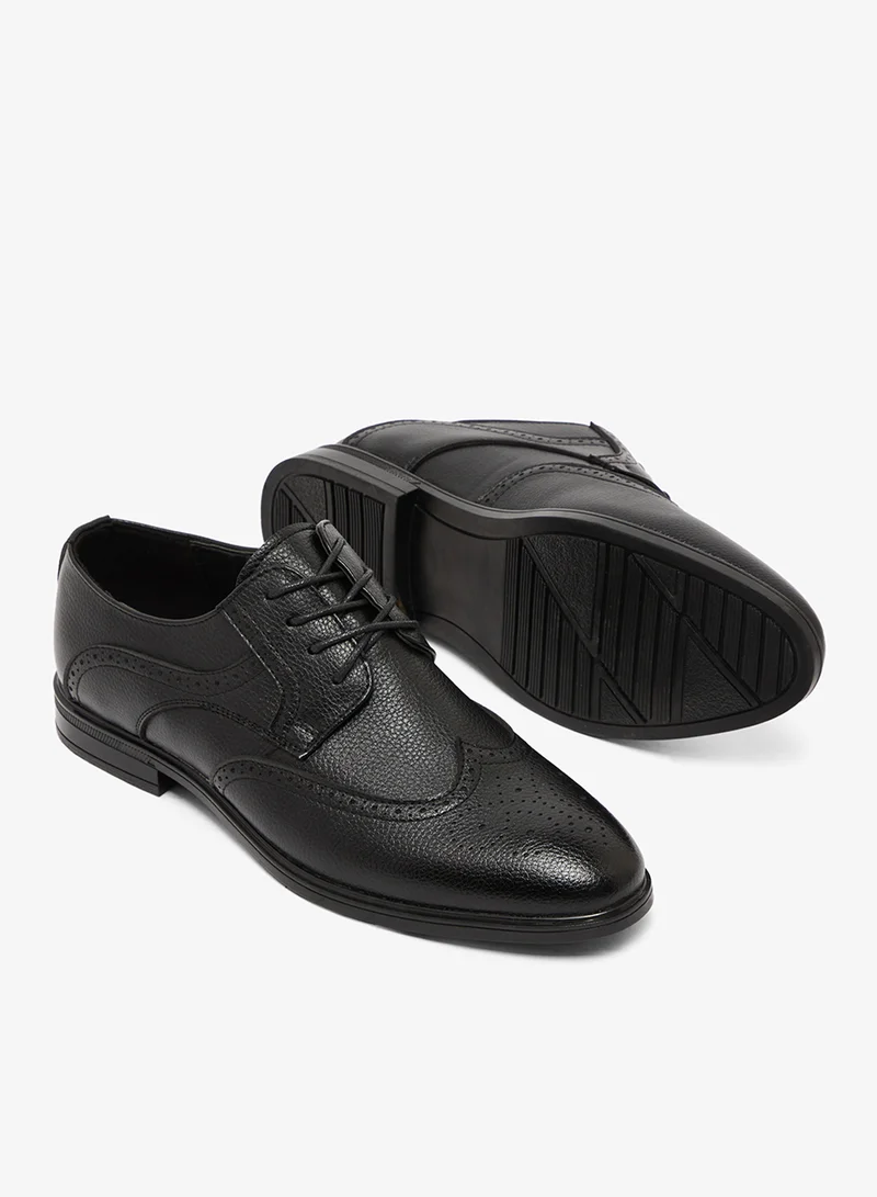 Robert Wood  Wing Cap Brogue Formal Lace Ups for Men | Best Price UAE