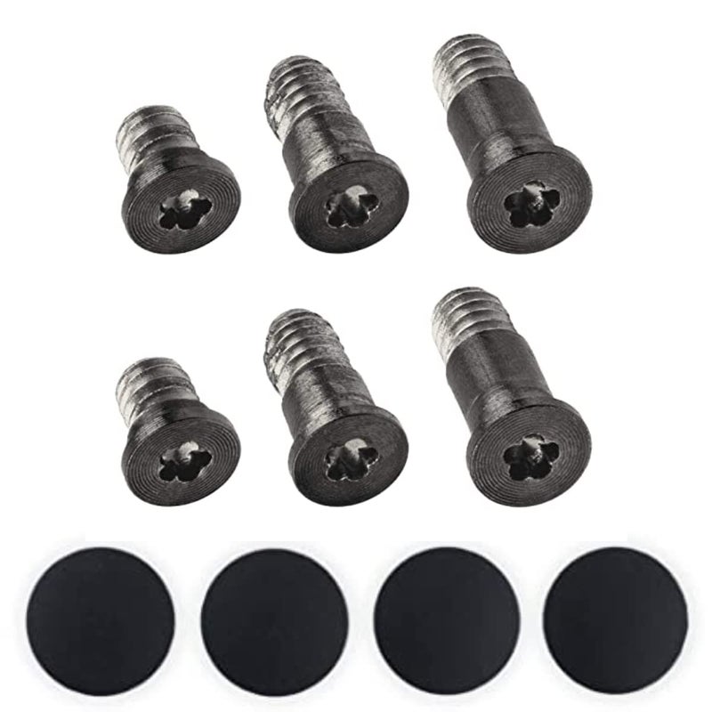 Mac-Axx Bottom Rubber Feet(4 Pieces) & Bottom Screws(6 Pieces) Compatible with MacBook Pro(Retina Display) with Touch Bar, Model No. A1989, Color: Space Gray - Image 1