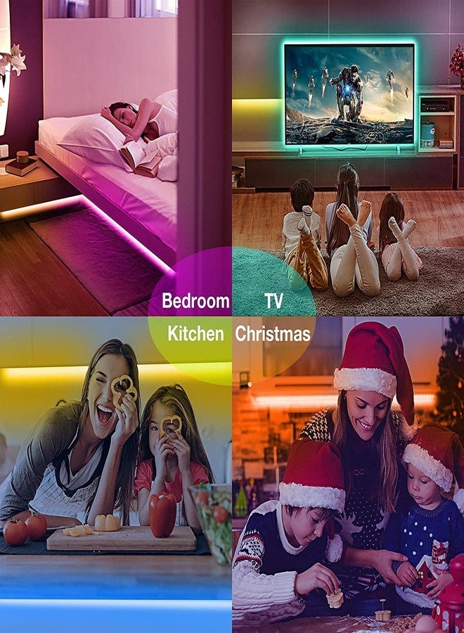 Desidiya Smart Led Strip Lights with Power Supply Color Changing 5050 RGB 300LED's Rope Light Strips - 5 Meter,Red,Blue,Green - Image 5