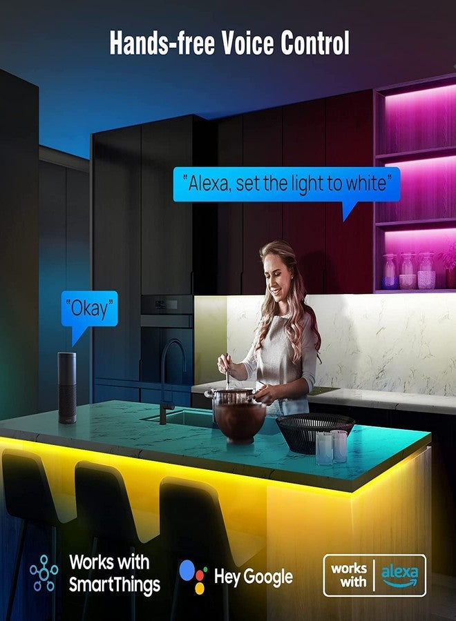 Desidiya Smart Led Strip Lights with Power Supply Color Changing 5050 RGB 300LED's Rope Light Strips - 5 Meter,Red,Blue,Green - Image 3