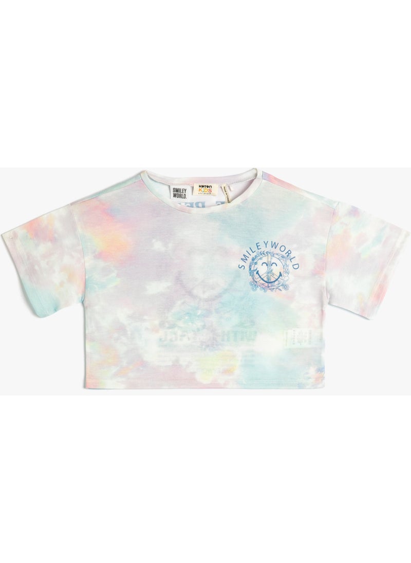 KOTON Back Printed SmileyWorld® T-Shirt Licensed Batik Patterned  - Image 1