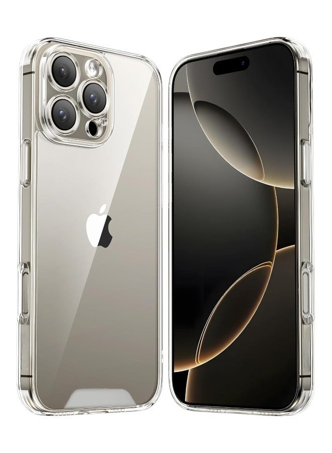 Space Clear Case for iPhone 16 Pro - Drop Protection, Scratch Resistant, Anti-Yellowing with Dual Layer Protection, Slim and Clear Design - Image 1