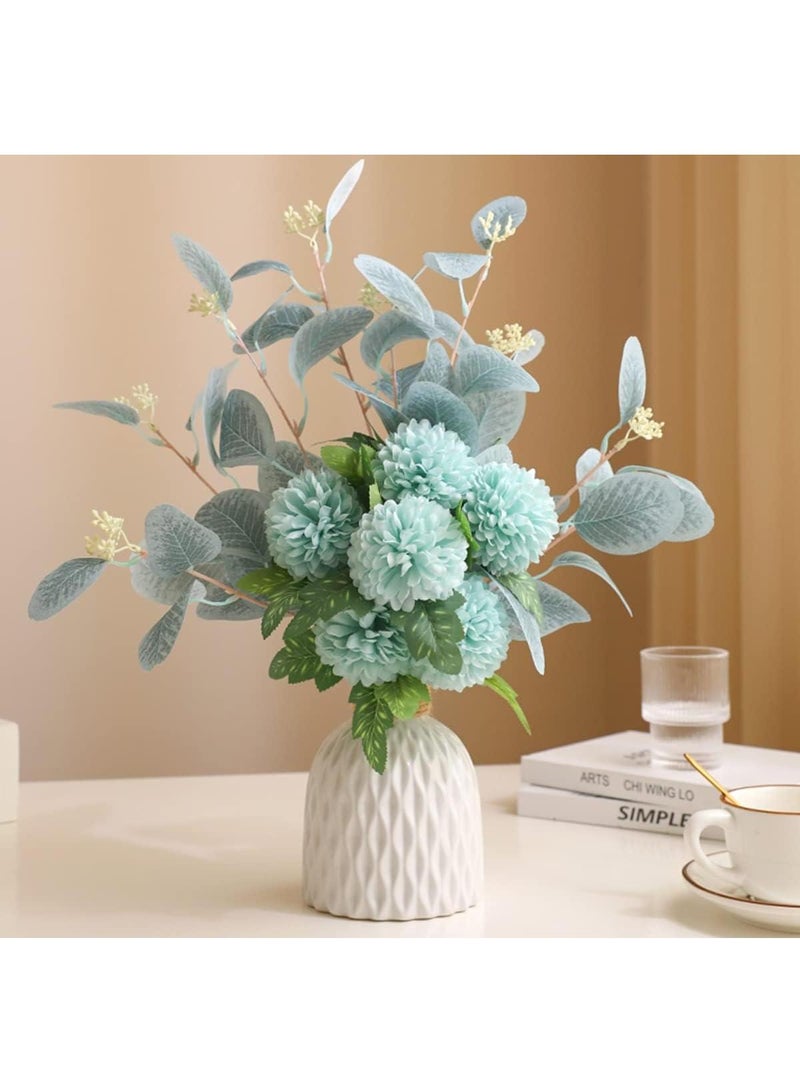 Y&D 12*15cm Modern Minimalist Living Room Creative Dining Table Coffee Table Home Decoration White Ceramic Vase - Image 4
