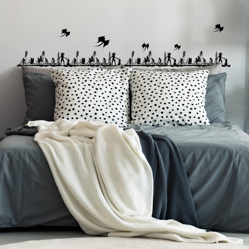 RoomMates RMK5144SCS Stranger Things Forest Scene Peel and Stick Wall Decals   Black - Image 5