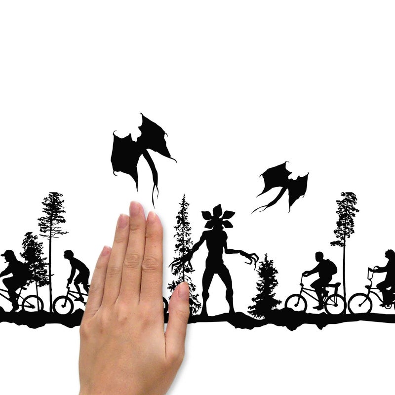 RoomMates RMK5144SCS Stranger Things Forest Scene Peel and Stick Wall Decals   Black - Image 3