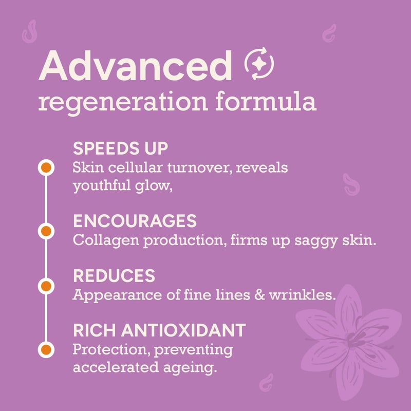 CITTA Regenerative Night Cream  Retinol AntiAging Cream with Kumkumadi  Ashwagandha for All Skin Types  Wrinkle Corrector for Aging Skin  For Men  Women  50 gm - Image 2