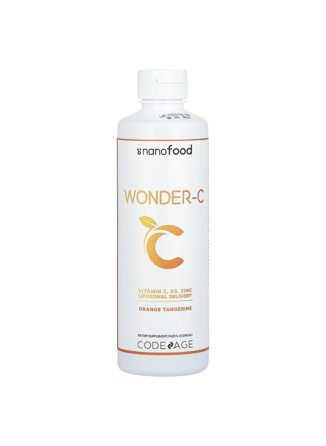 Codeage Nanofood, Wonder-C, Orange Tangerine, 15.22 fl oz (450 ml)  - Image 2