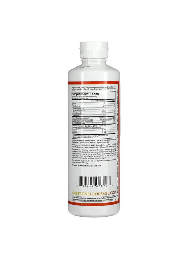 Codeage Nanofood, Wonder-C, Orange Tangerine, 15.22 fl oz (450 ml)  - Image 3