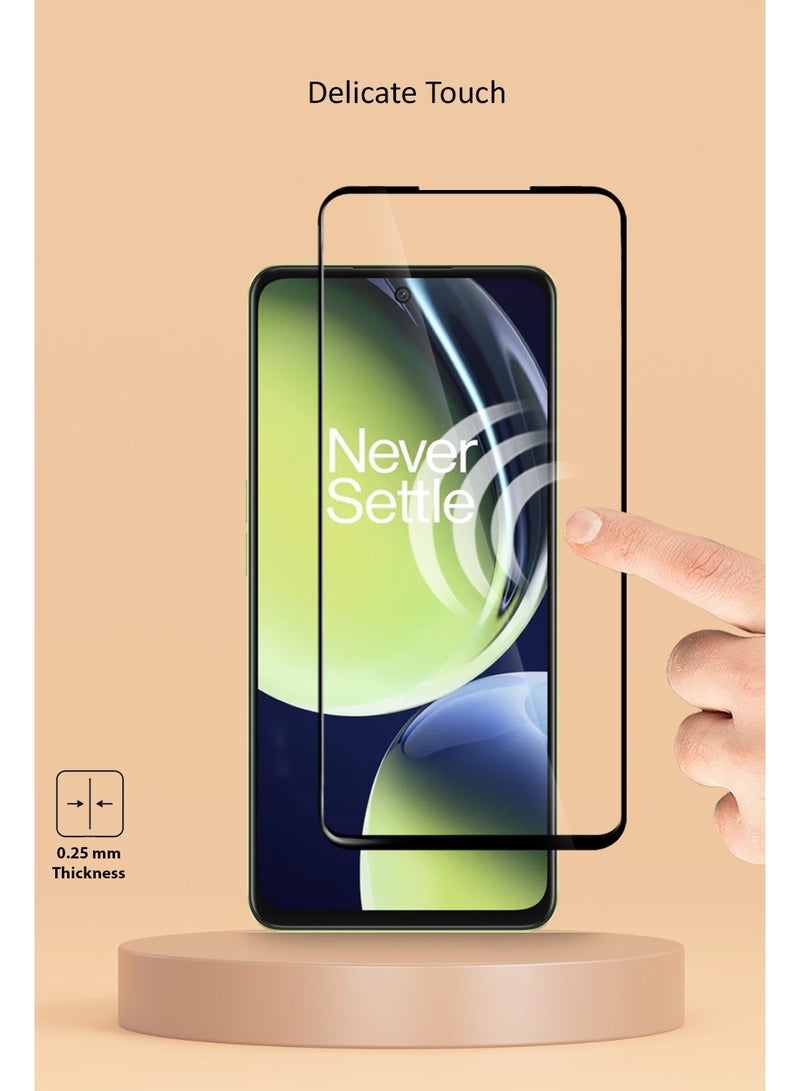 Techie Full Cover 9H Hardness HD Tempered Glass Screen Protector for OnePlus Nord CE 3 Lite - Anti-Scratch, Anti-Fingerprint, and Bubbles Free Technology - Image 3